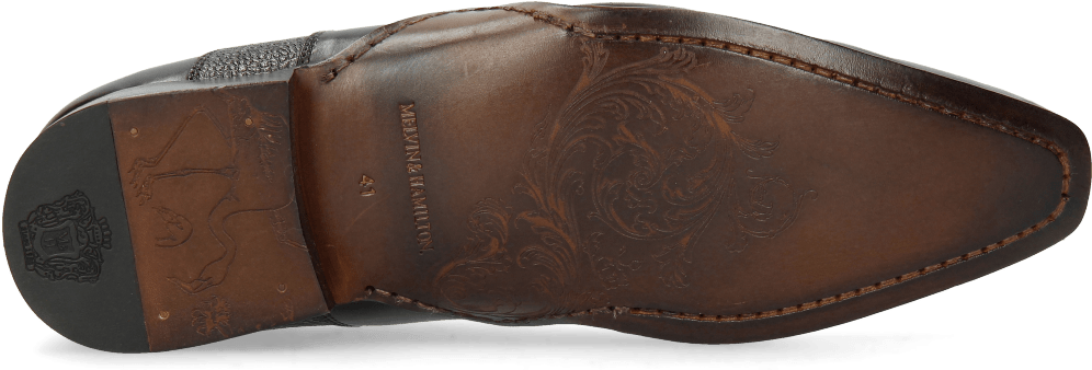 Oxford Shoes Ethan 11 Black Rio Scotch Grain - Slip-on Shoe (1024x1024), Png Download