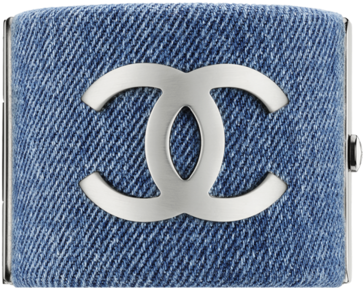 Chanel Logo Denim Cuff - Wallet (846x1080), Png Download