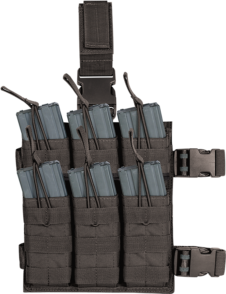 M4/m16 6 Mag Drop Leg Pouch - Drop Leg M4 Mag Pouch (1000x1000), Png Download