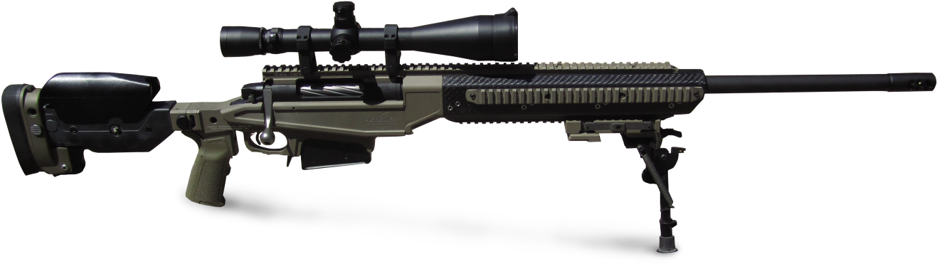 338 Sniper Rifle - Ruger 300 Win Mag Tactical (1366x400), Png Download