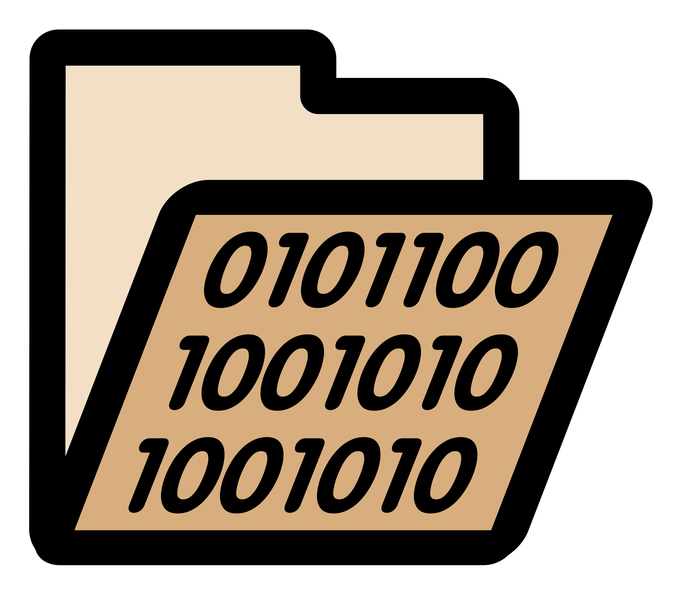 This Free Icons Png Design Of Primary Folder Binary (2400x2400), Png Download