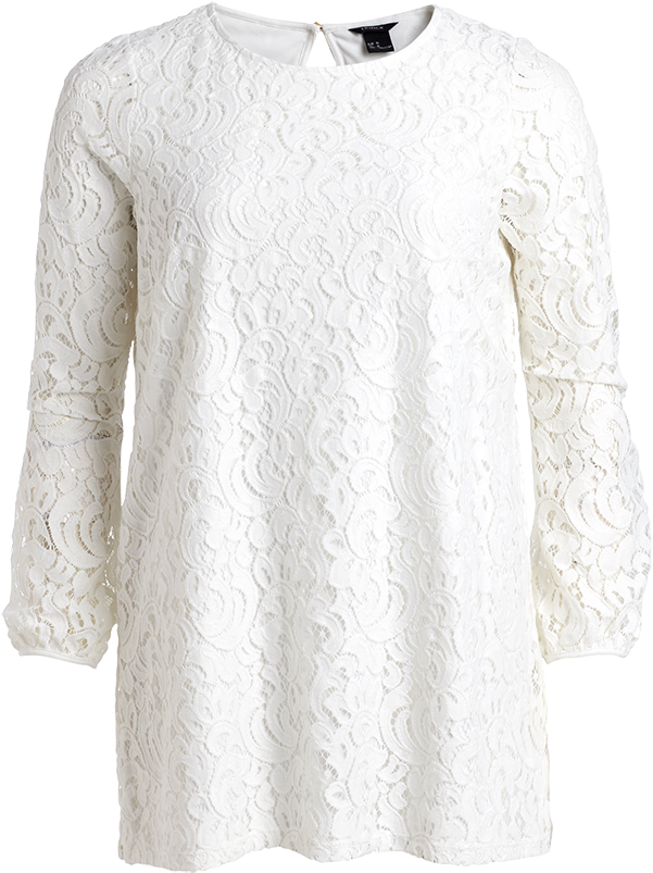 Lace Tunic 27,95€ 39,95€ - Vit Spetstunika (888x888), Png Download