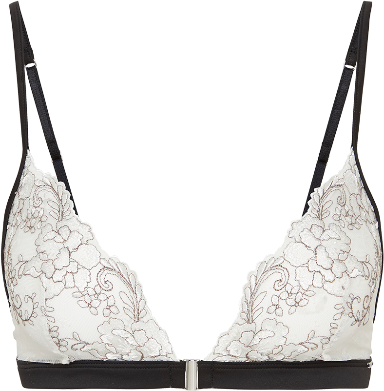 Bralette With Lace White - Brassiere (888x888), Png Download