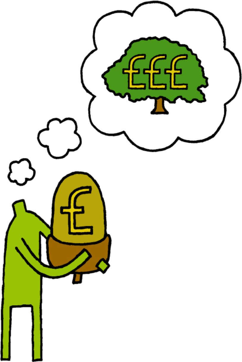 Acorn - Cartoon (920x1295), Png Download