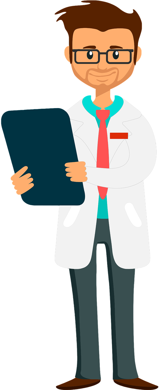 Issues In Education - Man In Lab Coat Clipart (640x1280), Png Download