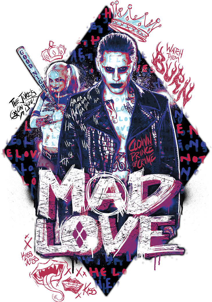Product Image Alt - Harley Quinn And Jocker Mad Love (850x1080), Png Download