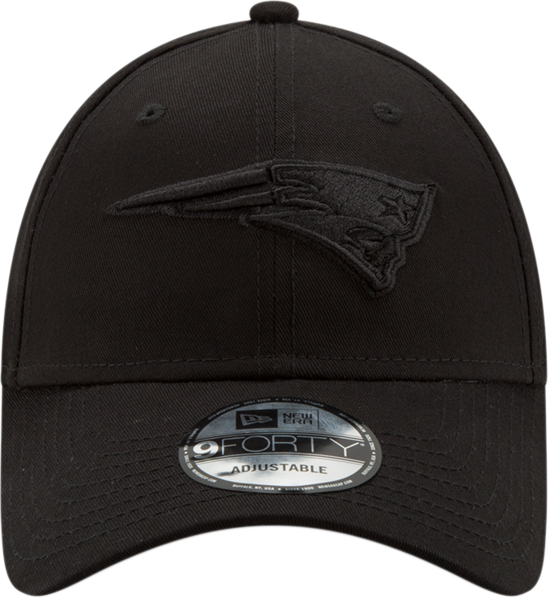 New England Patriots New Era 940 All Black Snapback - Baseball Cap (550x599), Png Download