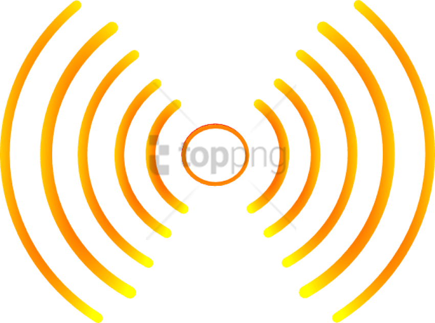 Free Png Download Radio Waves Png Images Background - Echo Clipart (850x631), Png Download