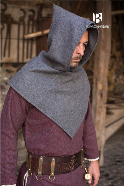 Skjoldehamn Hood Bjorn Ideal For Larp, Sca And Costume - Cape (600x600), Png Download