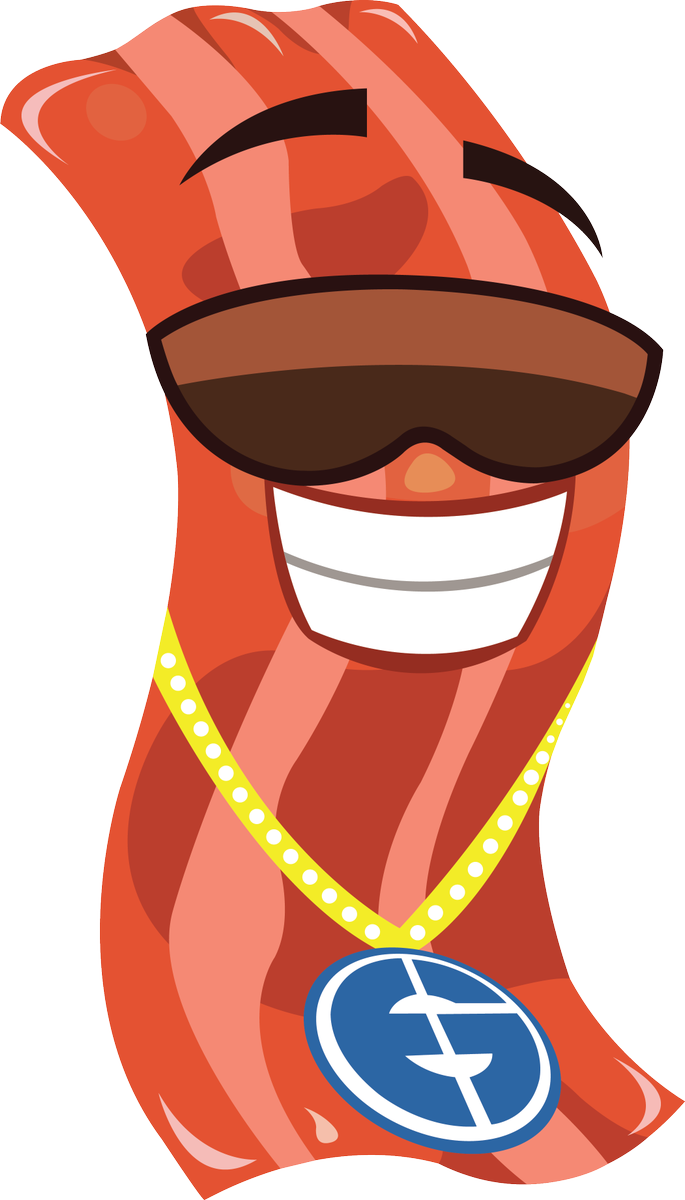 @beekayen R6 @evilgeniuses Hope You Like It Big Boi - Cartoon Bacon (685x1200), Png Download