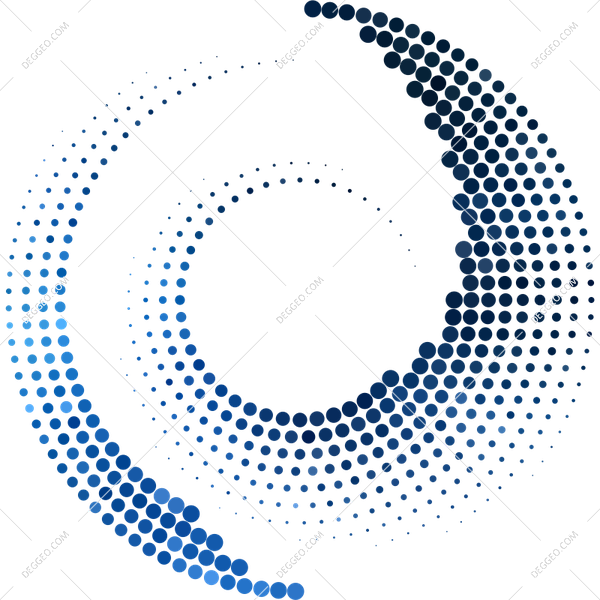 Halftone Dotted Circle Colorful Background Halftoned - Black & White Doting Circle Design (600x600), Png Download