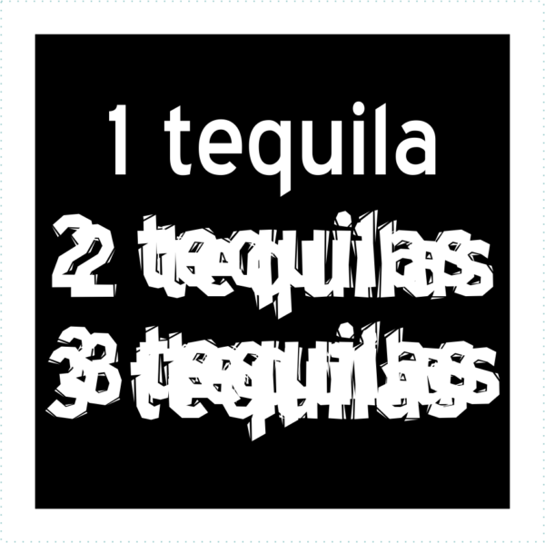 1 Tequila 2 Tequilas 3 Tequilas Logo - Poster (600x598), Png Download