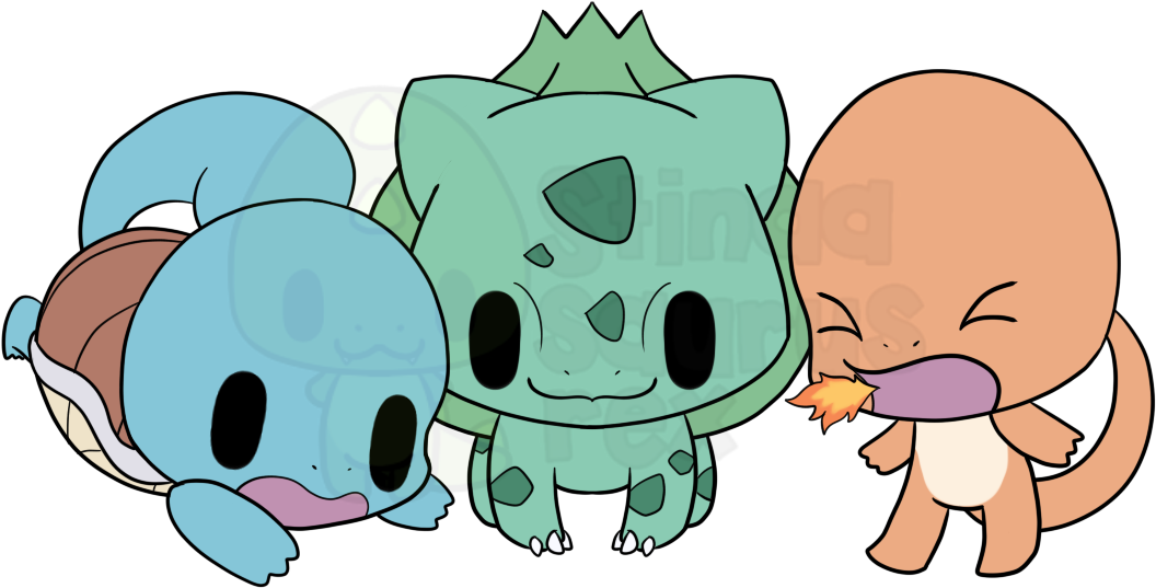Stinaasaurusrex 🦖 - Chibi Charmander Squirtle Bulbasaur (1200x800), Png Download
