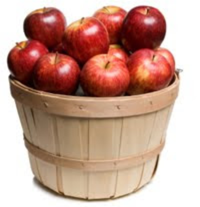Apples In A Basket (1024x748), Png Download