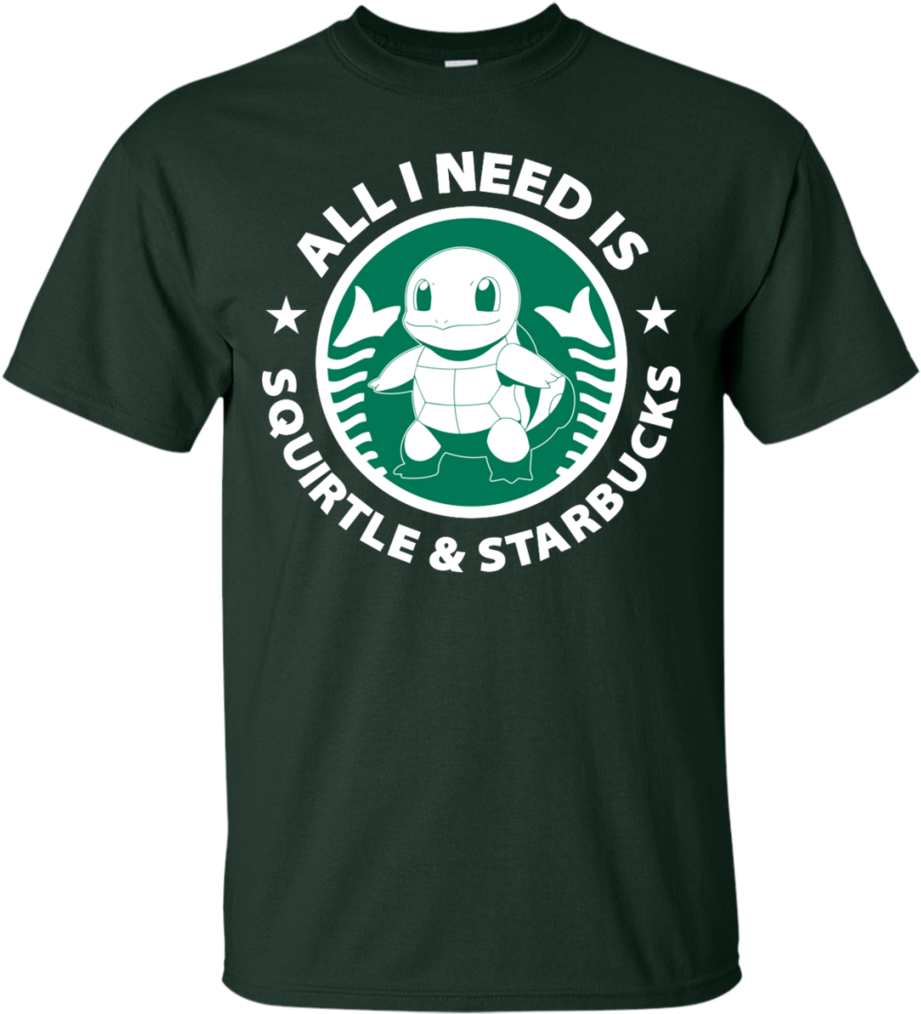 Squirtle And Coffee Shirt - Starbucks (1024x1024), Png Download