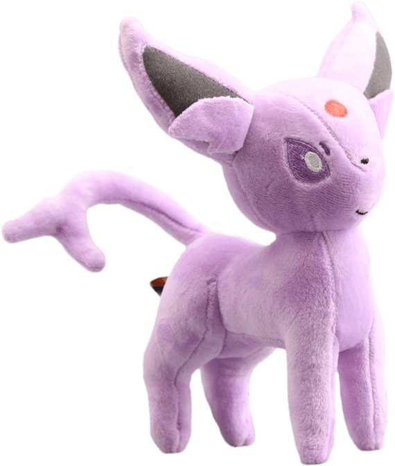 Pokemon 8 Inch Espeon Plush - Stuffed Toy (570x672), Png Download