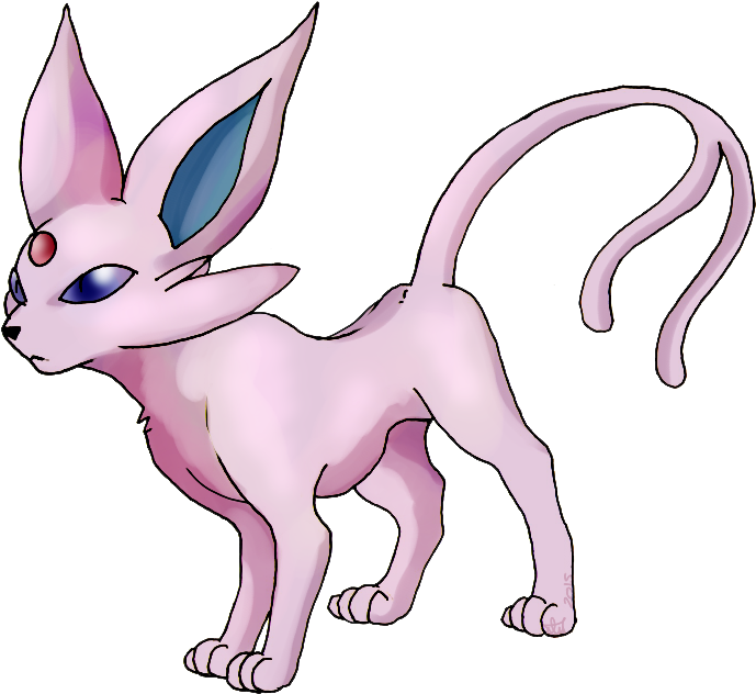 - - Espeon - - - Cartoon (716x645), Png Download