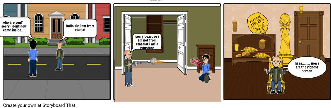 The Gangster - Storyboard Apartment (1164x385), Png Download