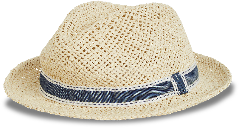 Straw Hat Beige - Fedora (888x888), Png Download