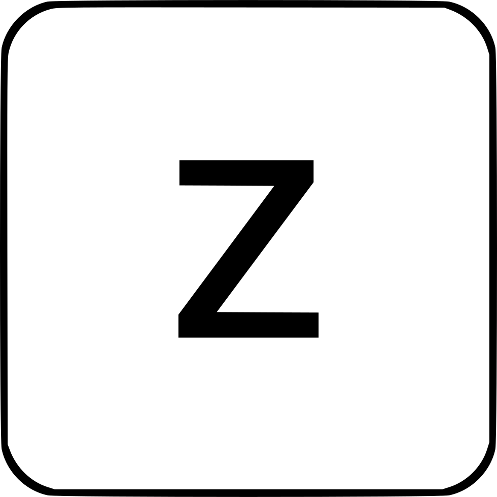 Png File - Keyboard Z Png (980x980), Png Download