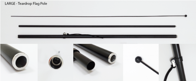 177" Flag Pole Set With Stake - Pipe (630x552), Png Download