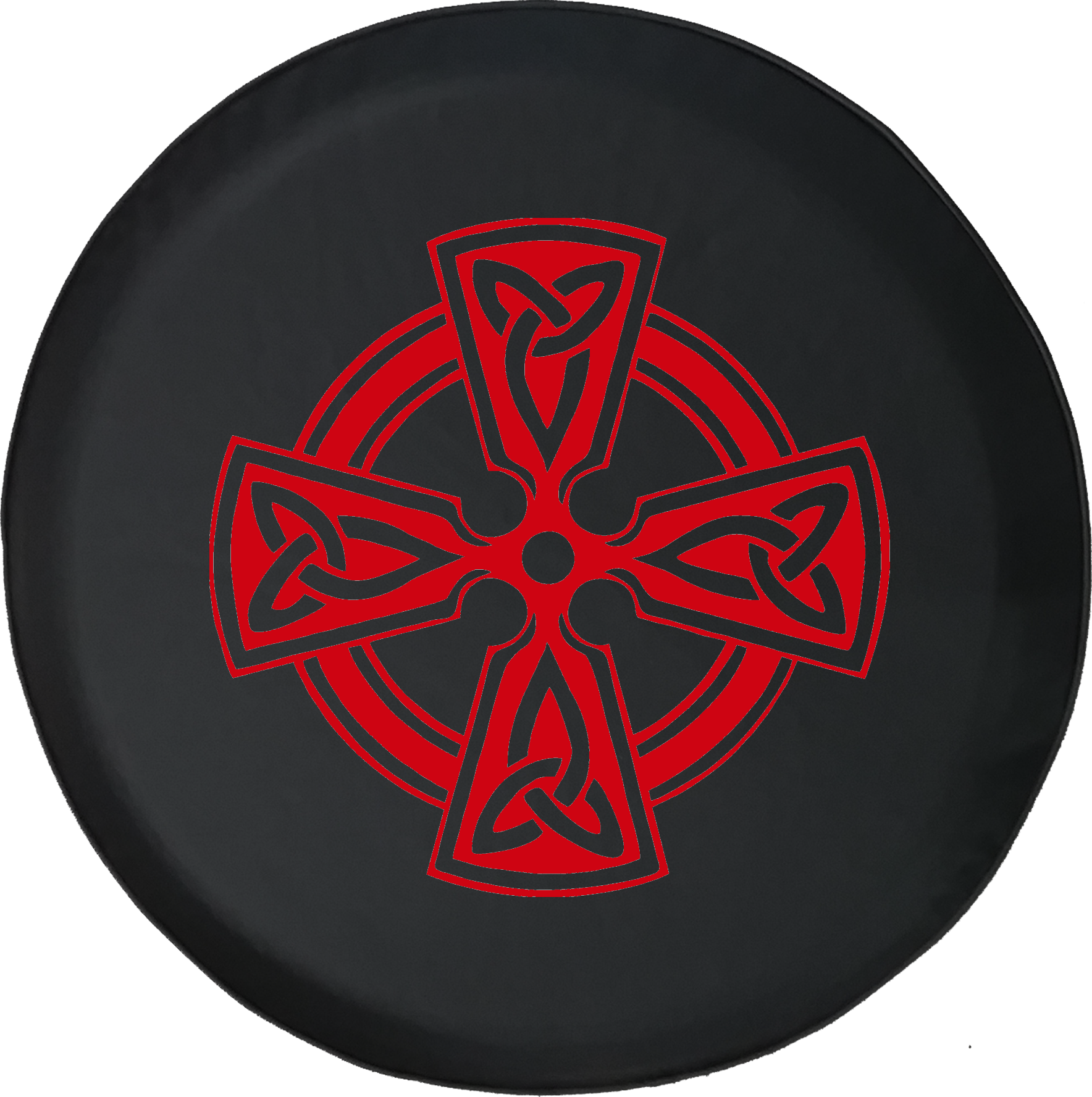 Celtic Cross Knot Irish Shield Warrior Offroad Jeep - Emblem (1768x1777), Png Download