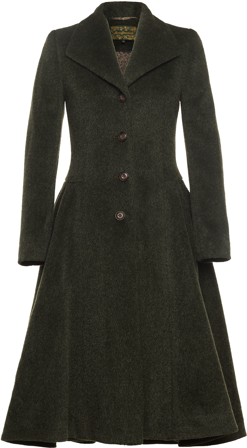 Femme Coat Moss - Overcoat (1500x1500), Png Download