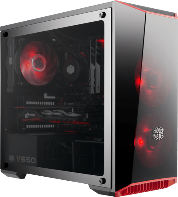 Intel B360 Mini Workstation Pc - Cooler Masterbox Lite 3.1 Tg (700x700), Png Download