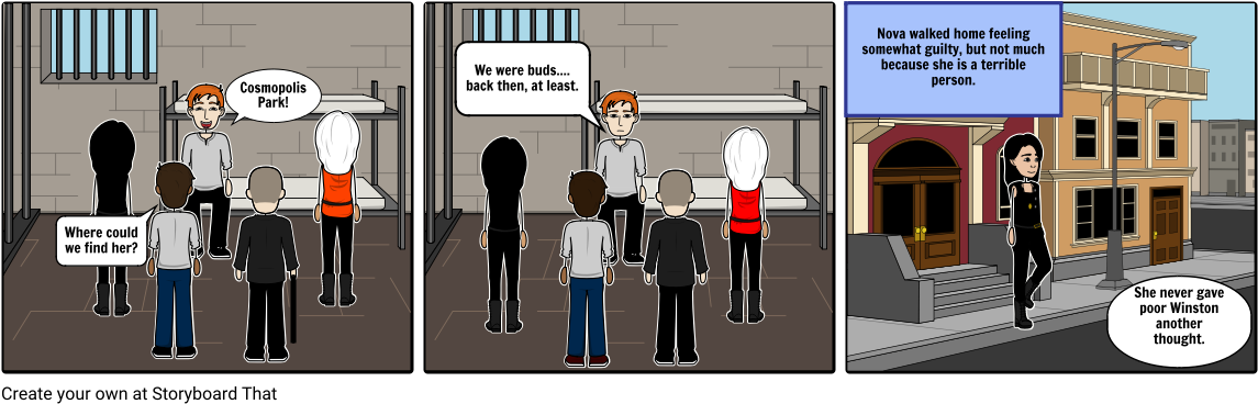 Winston's Story - Storyboard (1164x385), Png Download