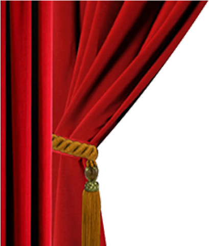 Curtain Clipart Press Button - Theater Curtain (640x480), Png Download
