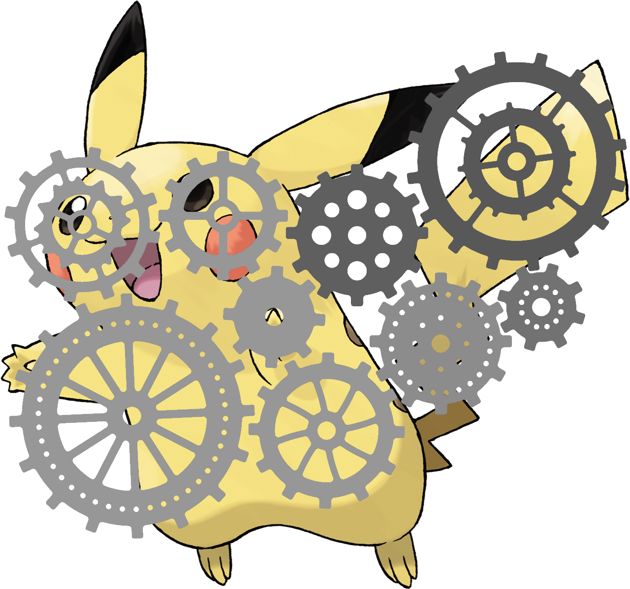 View Steampunk , - Pokemon Pikachu (1280x1280), Png Download