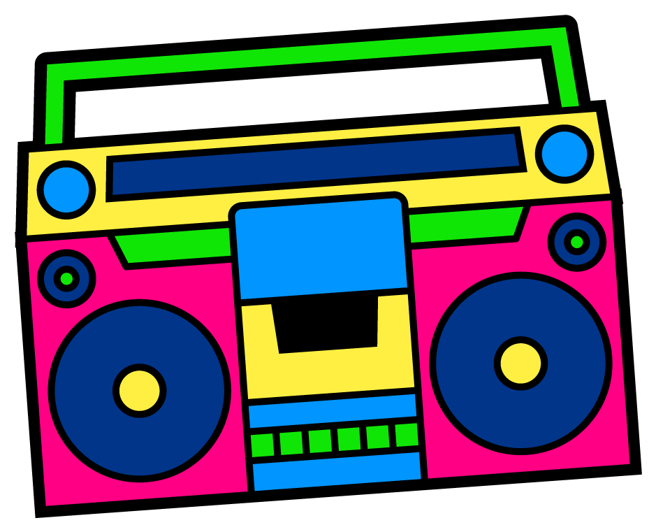 Colorful Boombox - Circle (1200x1200), Png Download