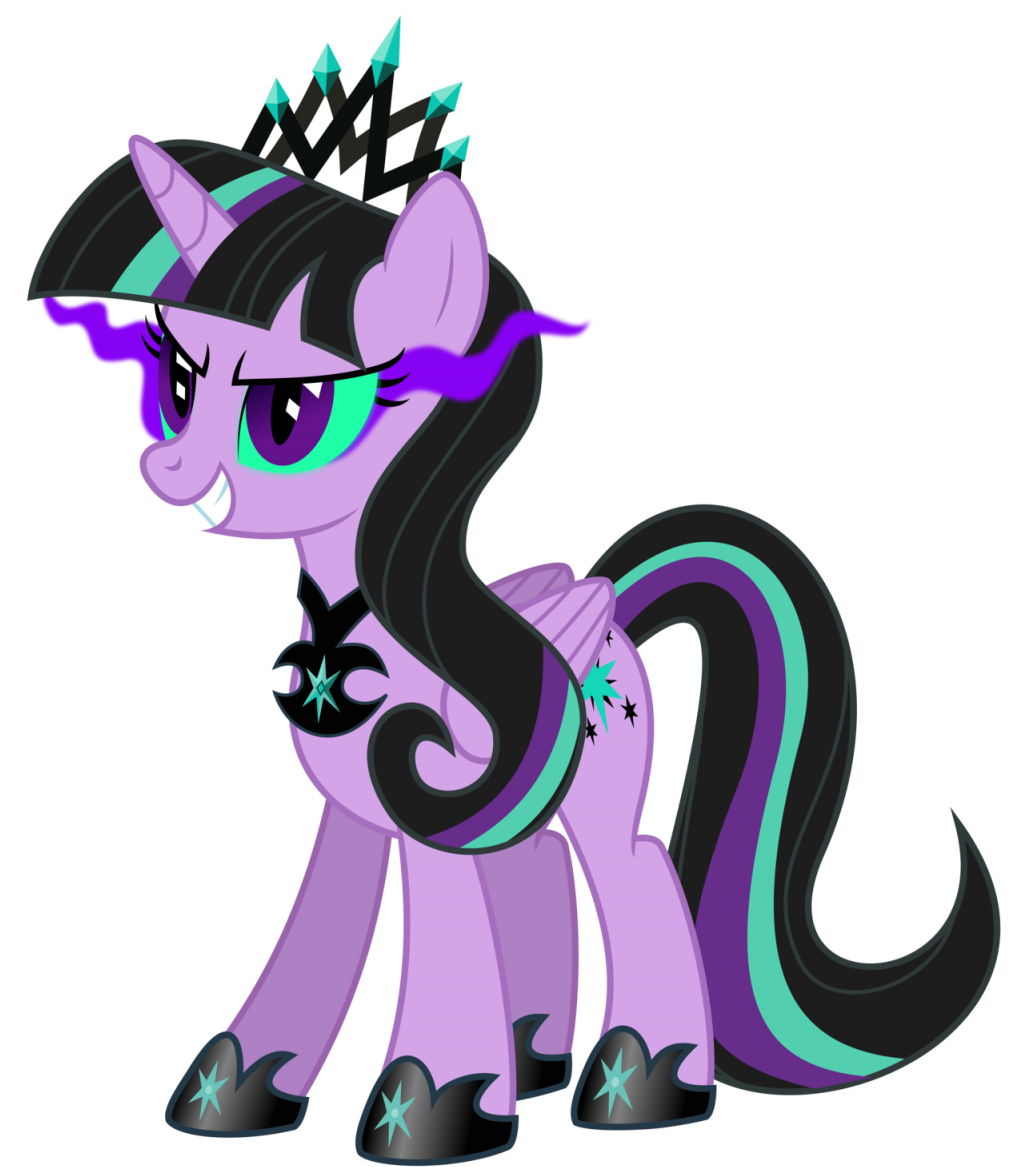 Queen Twilight Sparkle - My Little Pony Twilight Evil (1024x1198), Png Download