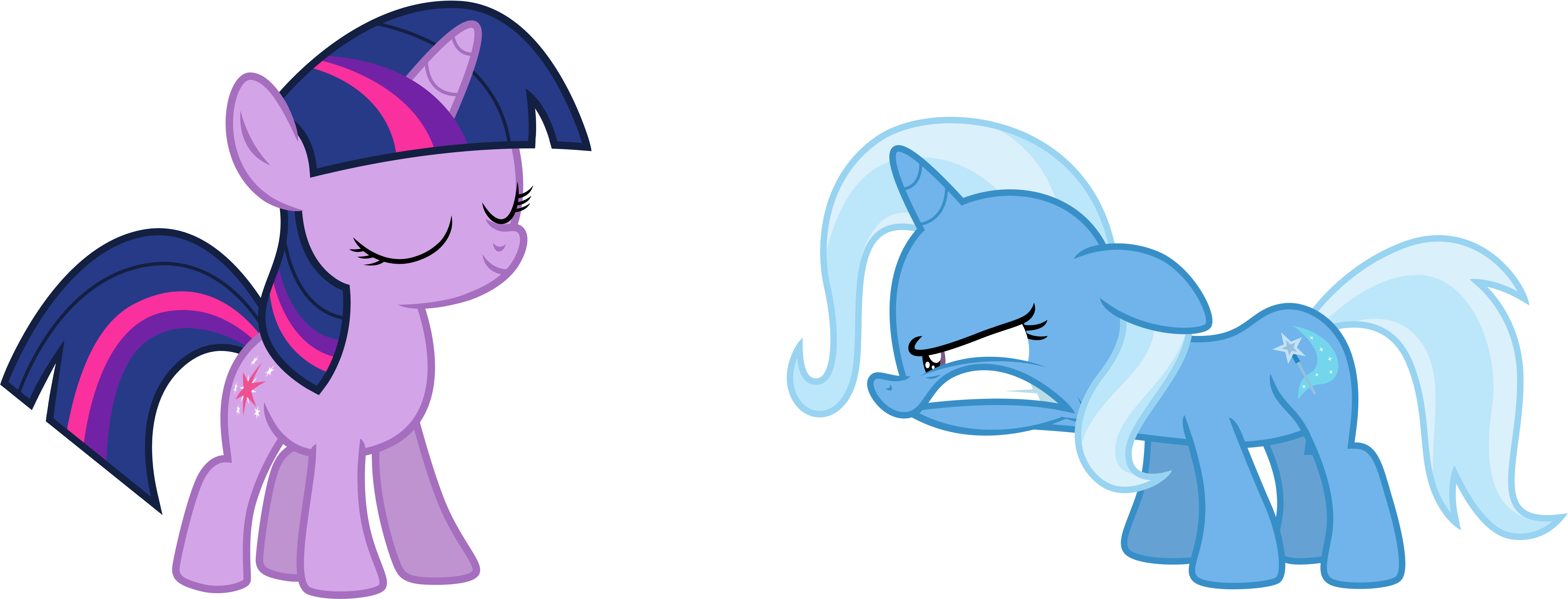 Twilight Sparkle Pony Trixie Blue Horse Mammal Purple - My Little Pony Filly Twilight Sparkle (8500x3400), Png Download