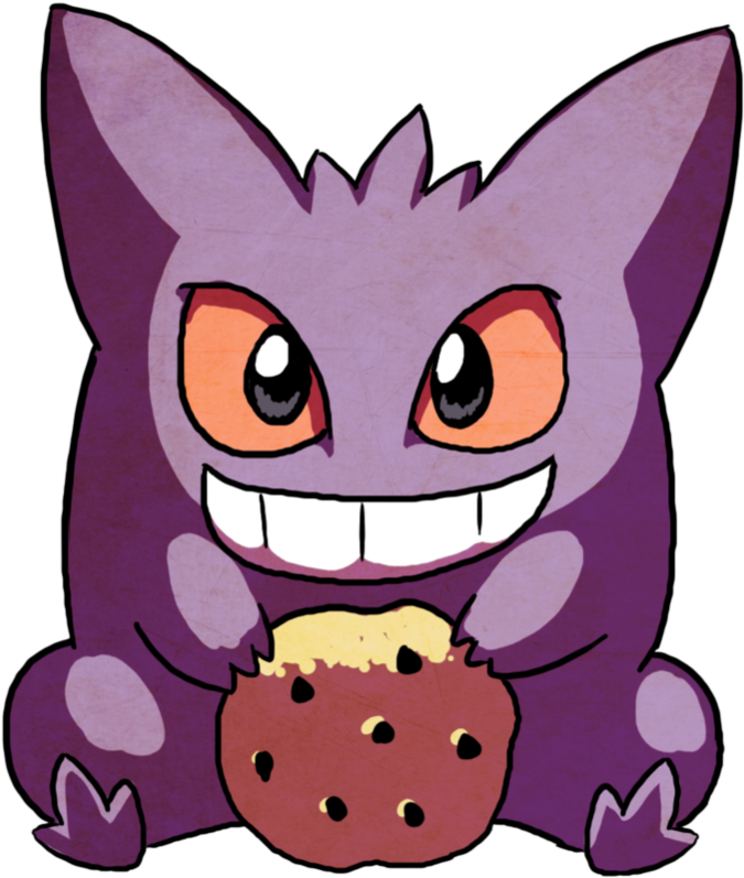 Ghost Pokemon, Pokemon Games, Goodies, Sweet Like Candy, - Chibi Gengar Png (899x888), Png Download
