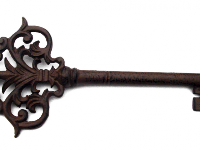 Steampunk Clipart Skeleton Key - You Are The Key Of My Life (640x480), Png Download
