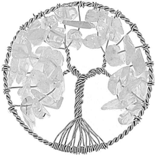 Tree Of Life Fantasy Insignia With White Stones 33mm - Monogram (800x800), Png Download