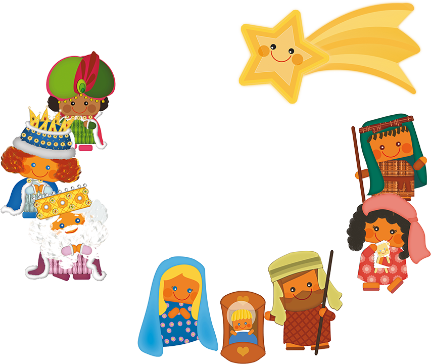 San Pablo Les Desea Feliz Navidad - Cartoon (853x720), Png Download