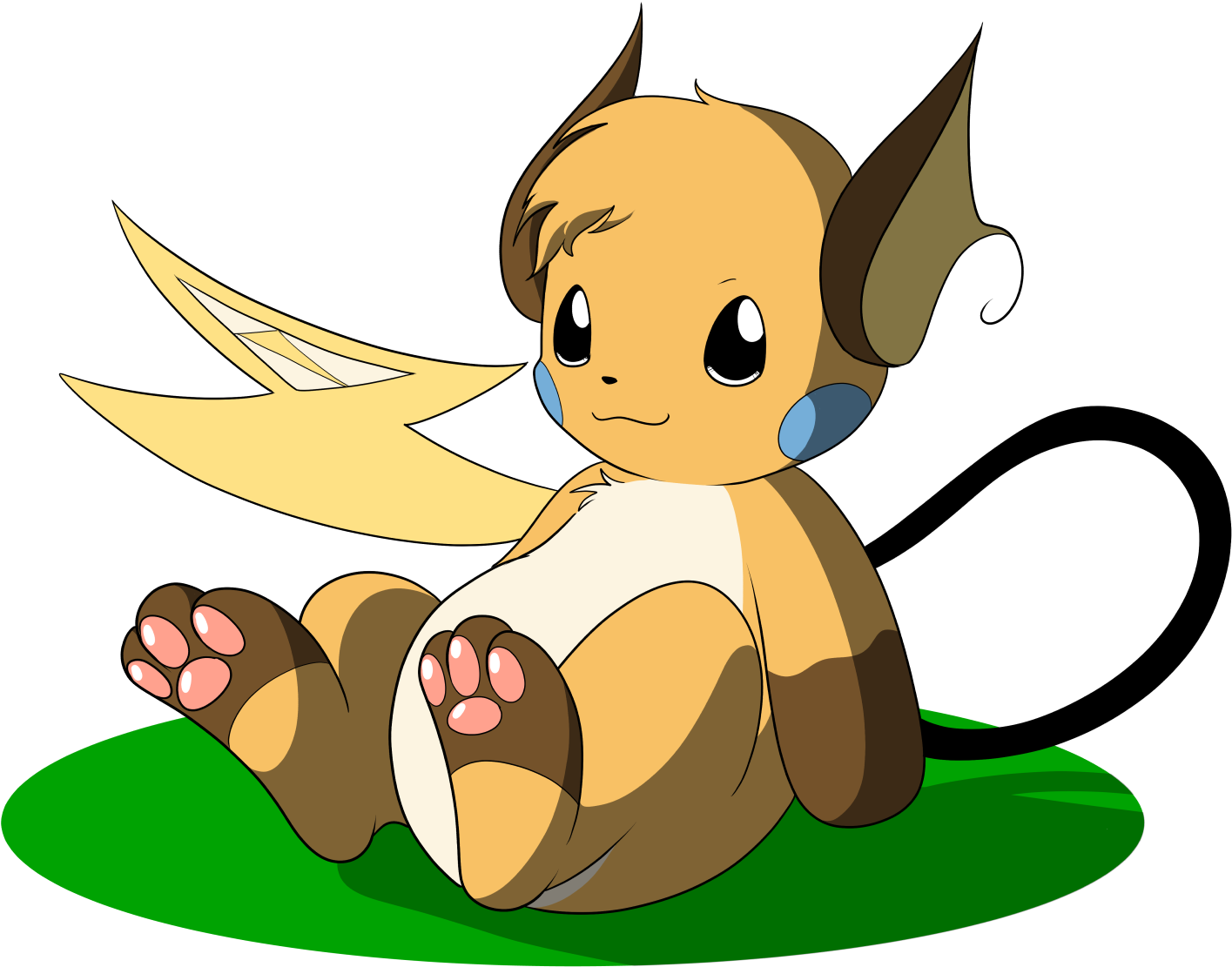 Raichu Kirbs - Cartoon (1779x1204), Png Download