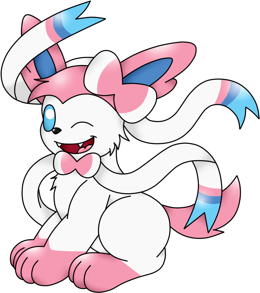 Sylveon Bae - Cartoon (1000x1129), Png Download