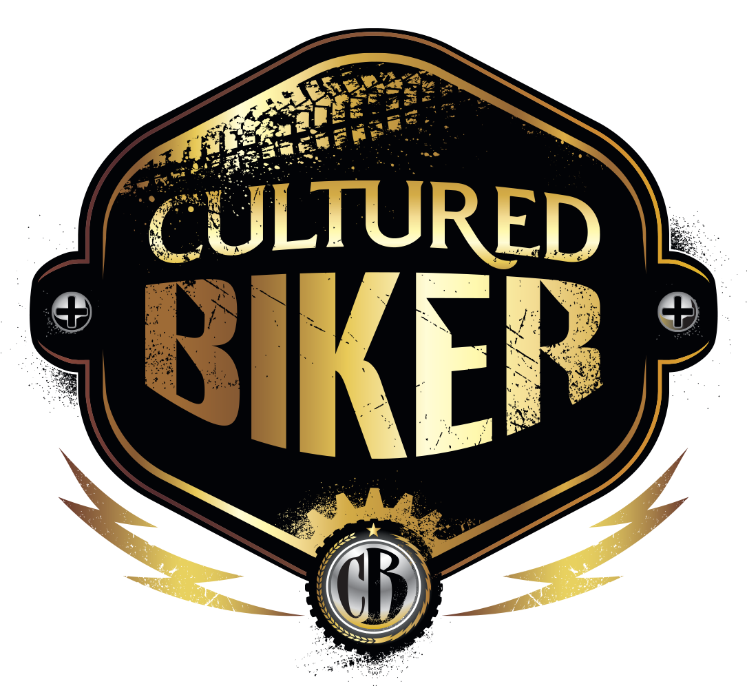 Cultured Biker Motorcycle Apparel Identity Logo Icon - Cultured Biker Logo (1113x1045), Png Download