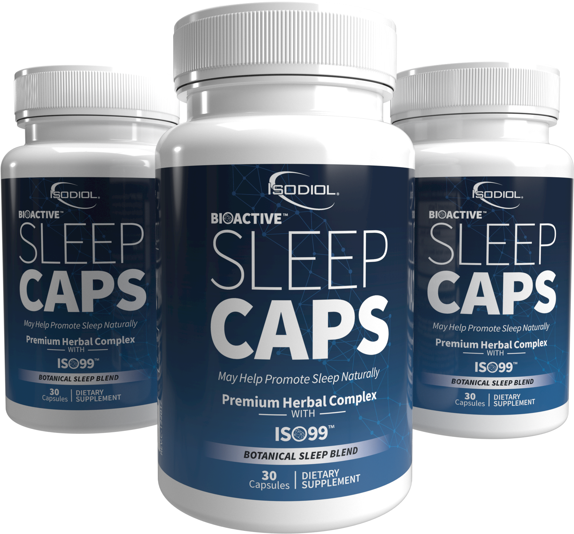 Isodiol Bioactive Sleep Caps - Bottle (2000x2000), Png Download