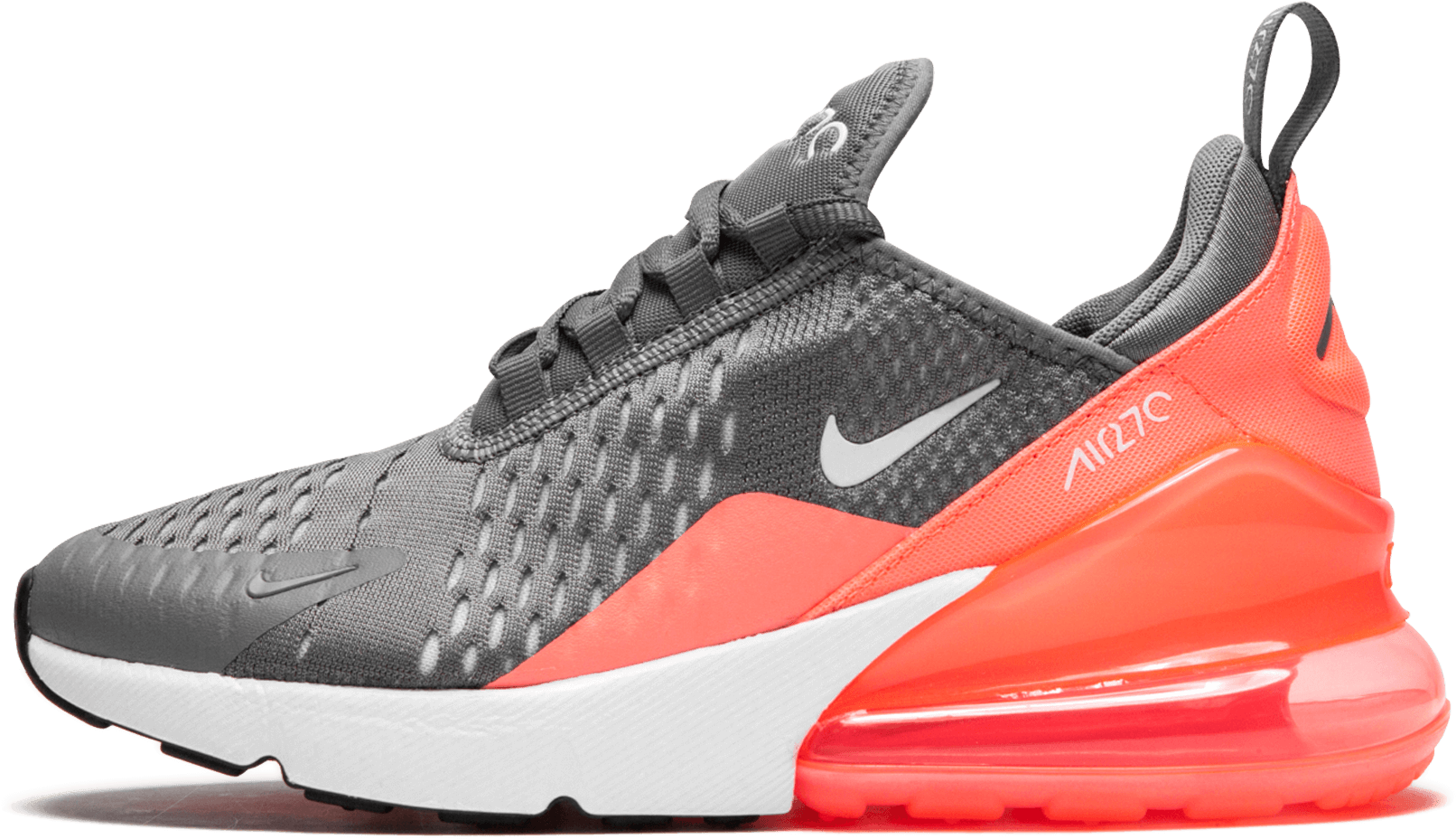 Men's Air Max 270 Gs Gunsmoke/white-lt Atmoic Pink (2000x1200), Png Download