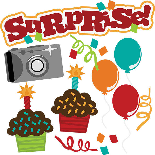 Surprise Svg Birthday Svg File Camera Svg File Cupcake - Surprise Svg (648x648), Png Download