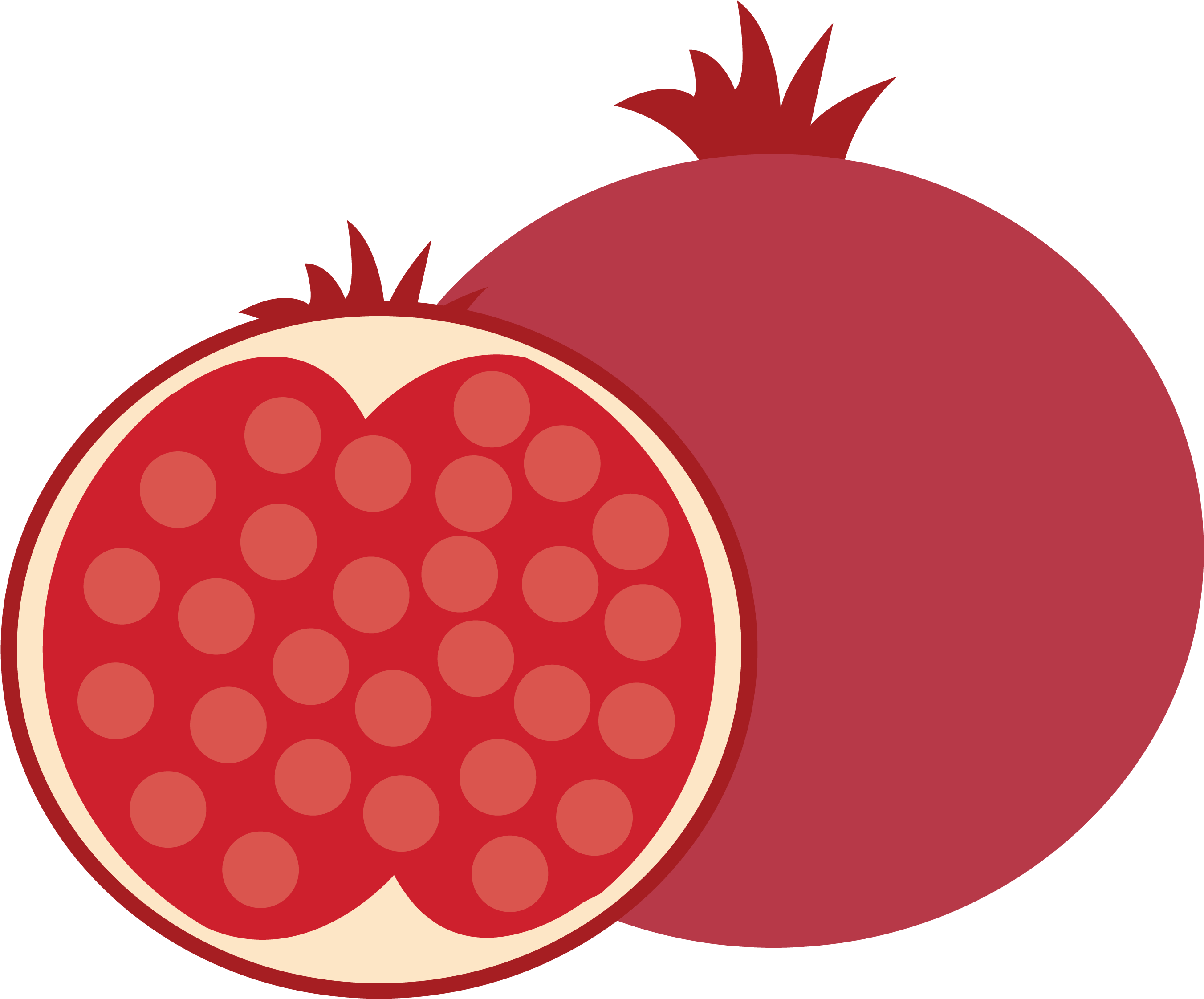 Juice Pomegranate Logo Clip Art - Pomegranate Emoji (2703x2807), Png Download