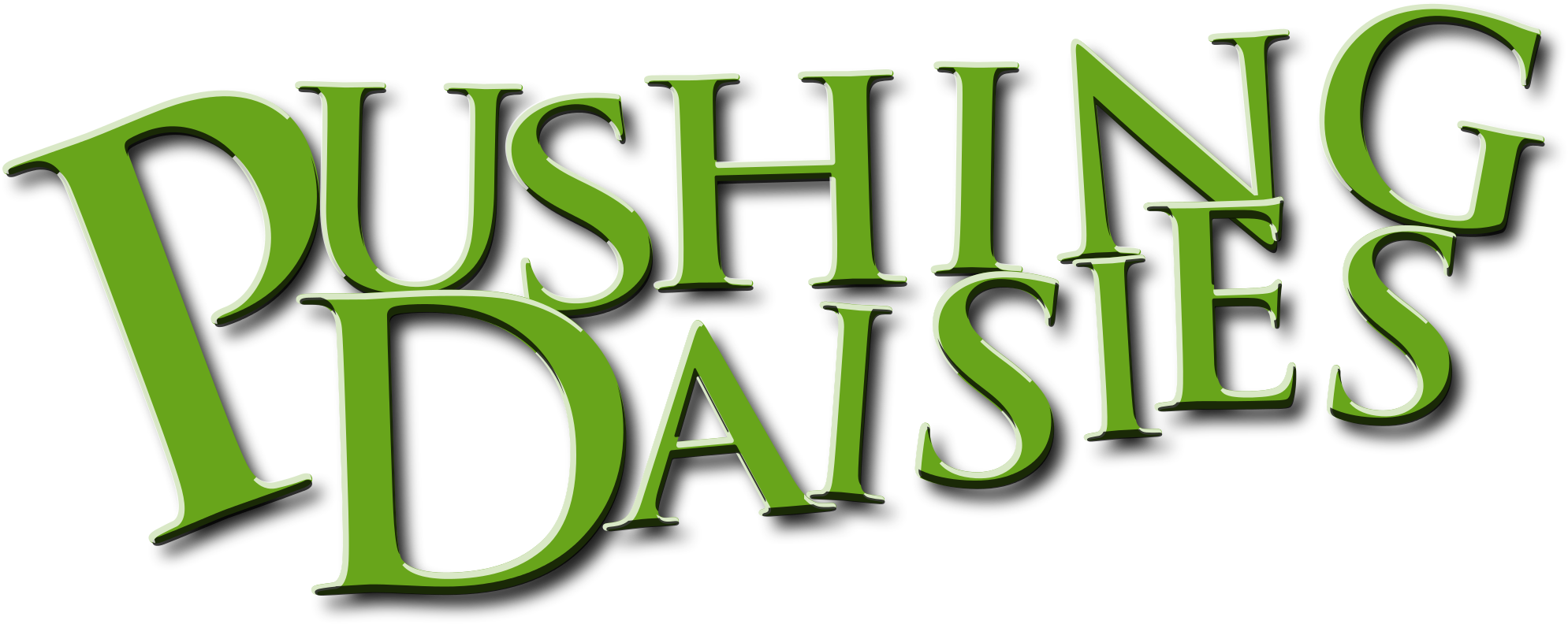 Open - Pushing Daisies Text Png (2000x825), Png Download