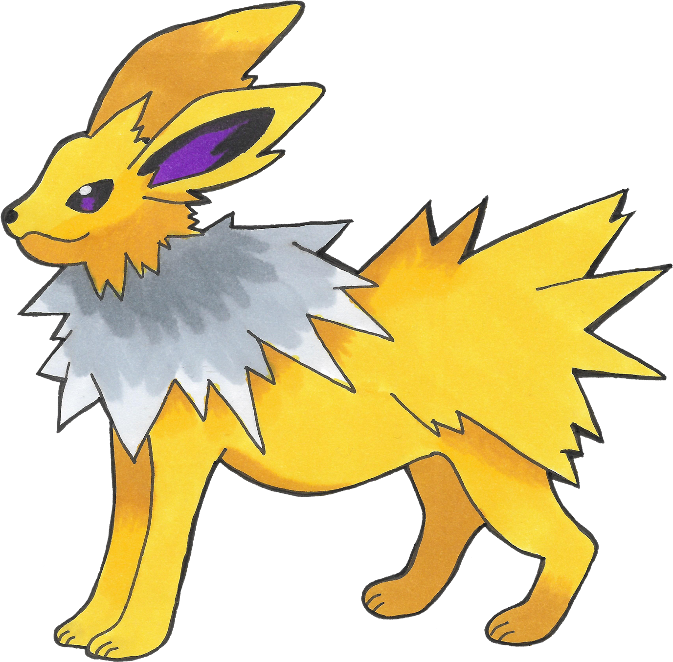 Jolteon - Cartoon (1500x1500), Png Download