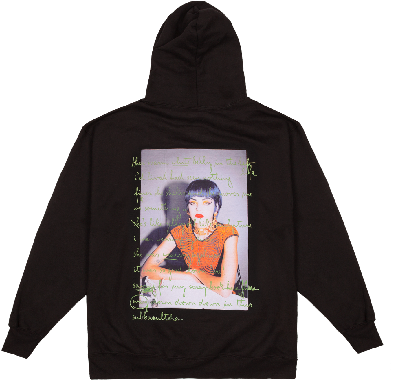 Black Back Printed Hoodie Black Orange Embroidered - Hoodie Prints (1500x1500), Png Download
