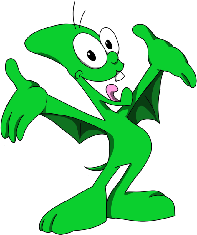 Spiffy The Pterodactyl - Cartoon (707x1131), Png Download