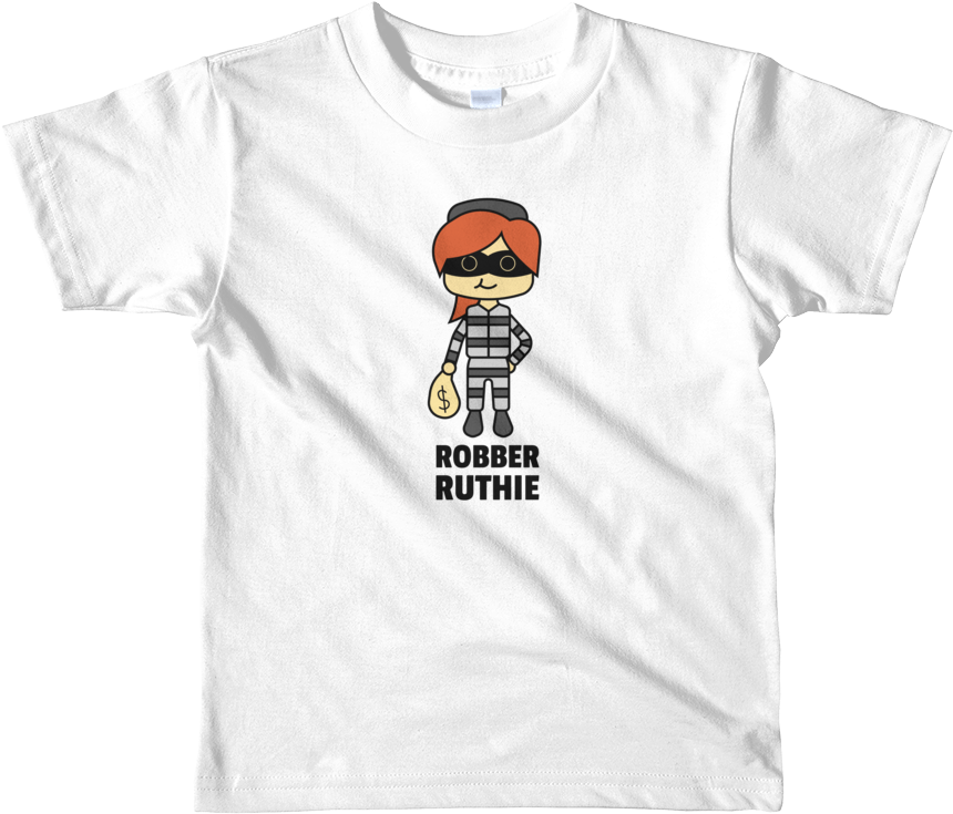 Jackjackplays Robber Ruthie Short Sleeve Youth T-shirt - T-shirt (1000x1000), Png Download